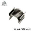 profil d&#39;extrusion en aluminium de radiateur rond de finition de moulin